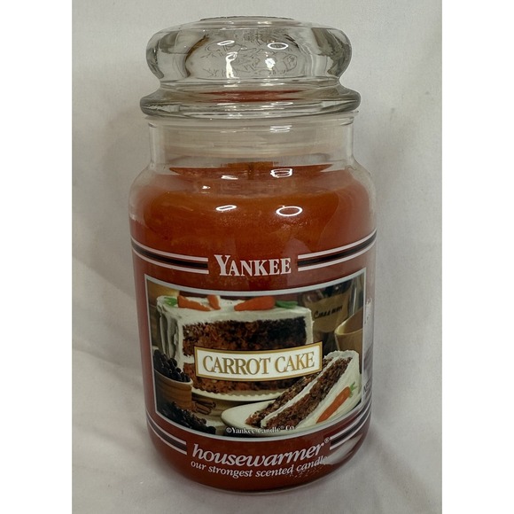 Yankee Candle Other - Yankee Candle 22 Oz CARROT CAKE  Discontinued BLACK BAND. Housewarmer RARE